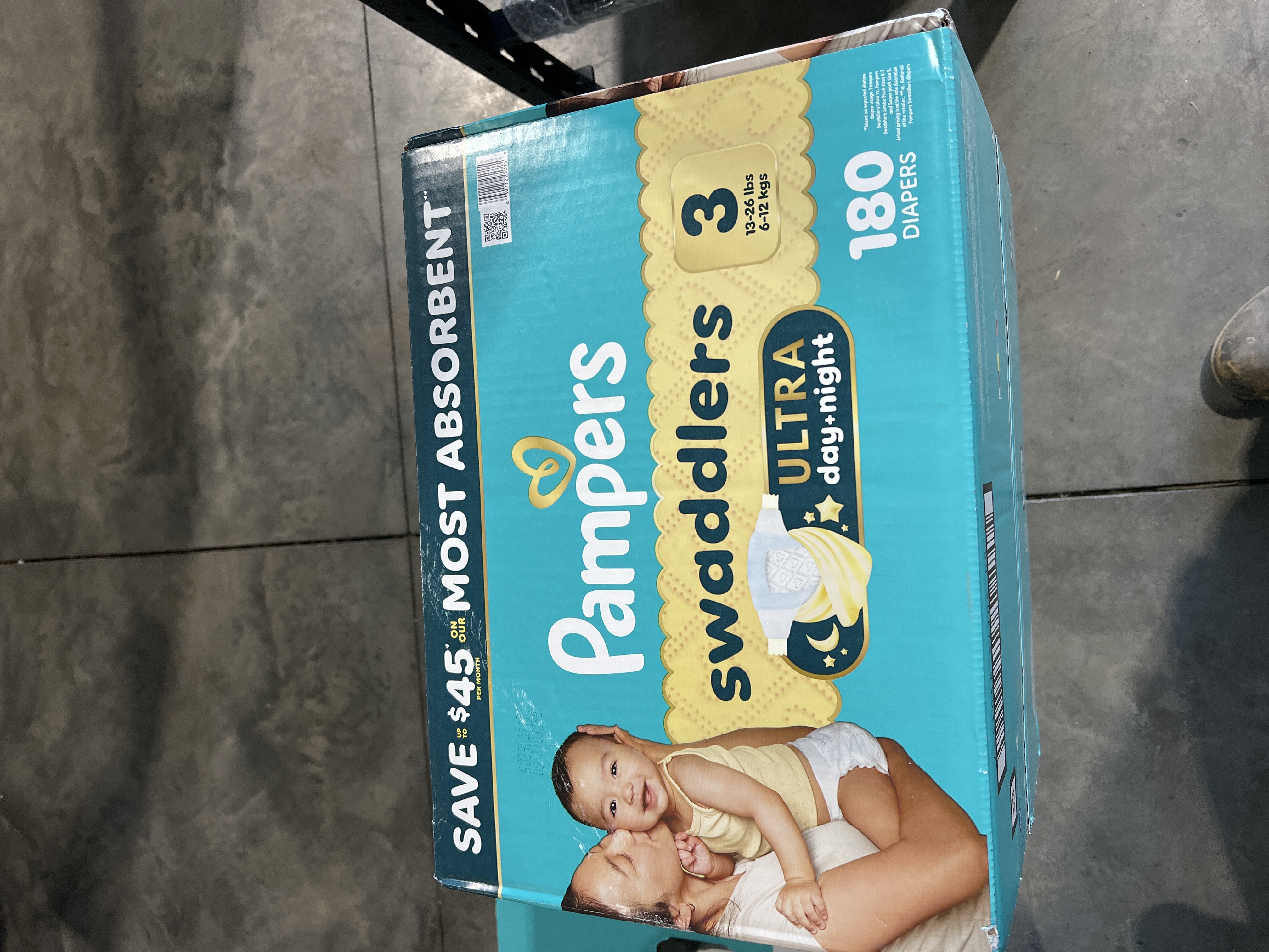Pampers Swaddlers Ultra Diapers, Size 3 (13-26 Pounds), 180 Count — photo 2