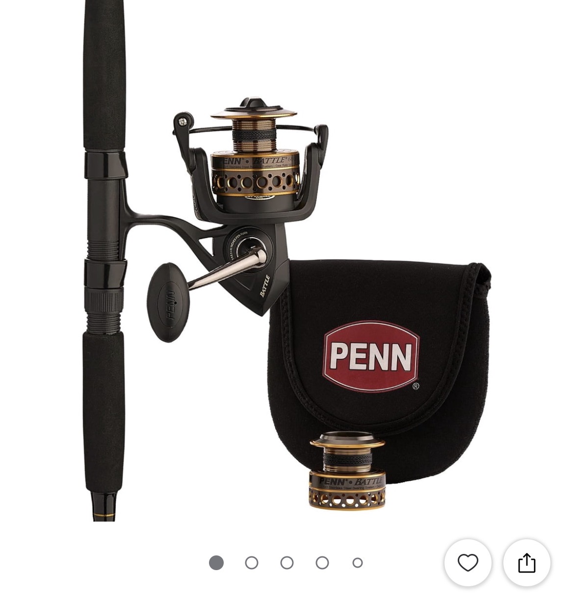 PENN BATTLE 7' FISHING ROD AND REEL COMBO KIT: — photo 2