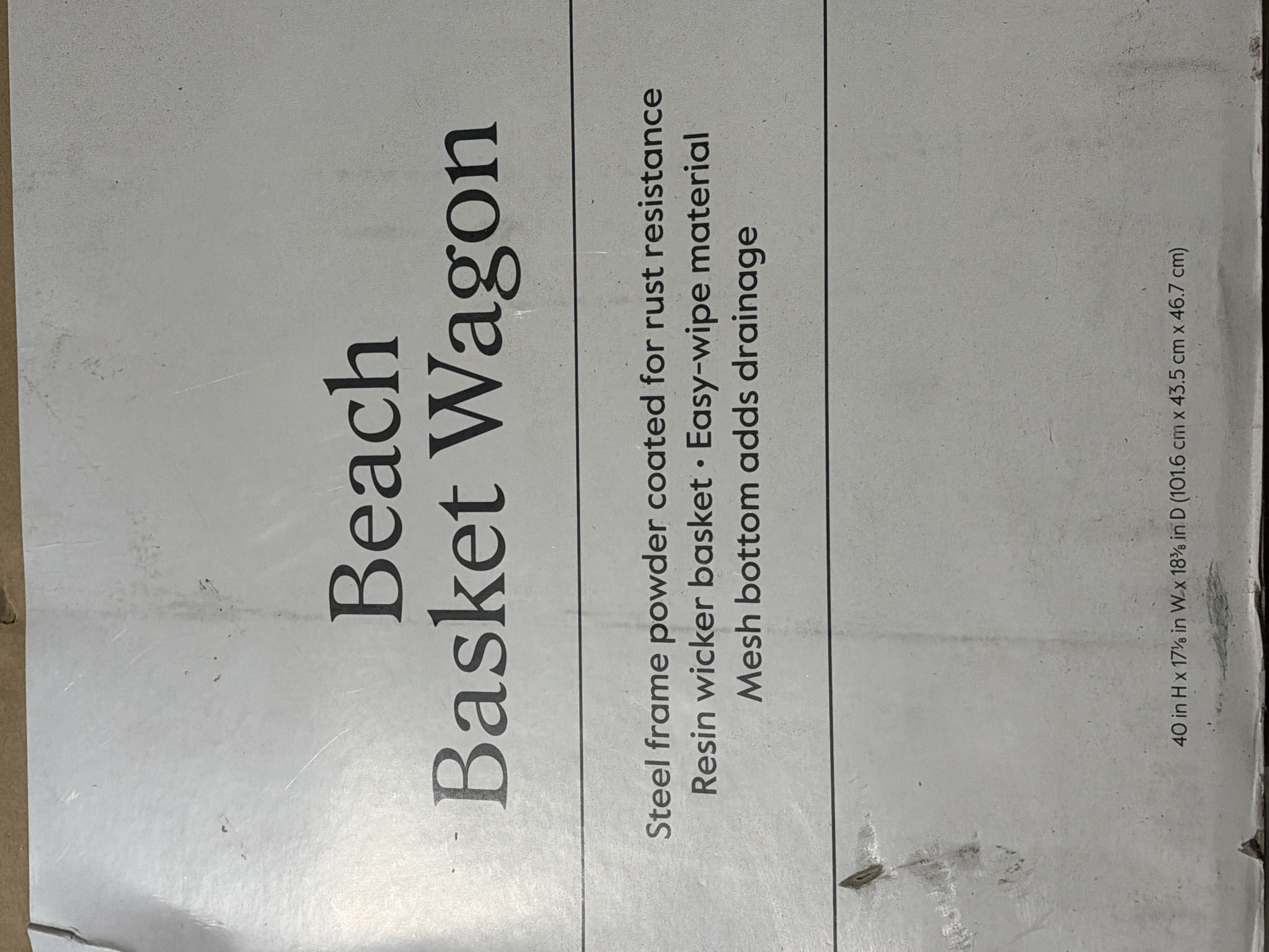 Threshold Beach Basket Wagon — photo 2